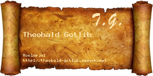 Theobald Gotlib névjegykártya